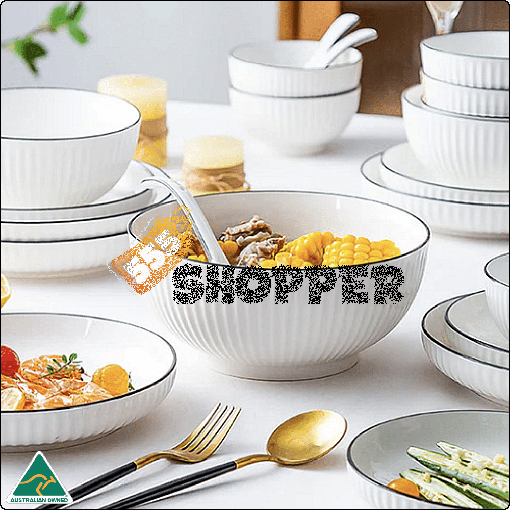 ceramic_dinnerware_white_8set_3 Ceramic Dinner Set White 8 Pieces Set 3