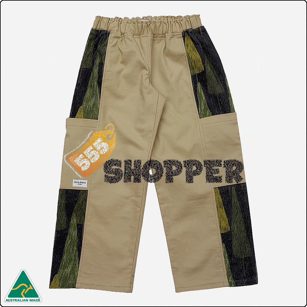 sasha_boys_pants_sand_trees_1 Cotton Boys Pants Sand & Trees Sasha 1